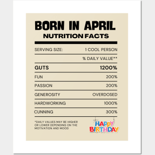 Born in april Posters and Art